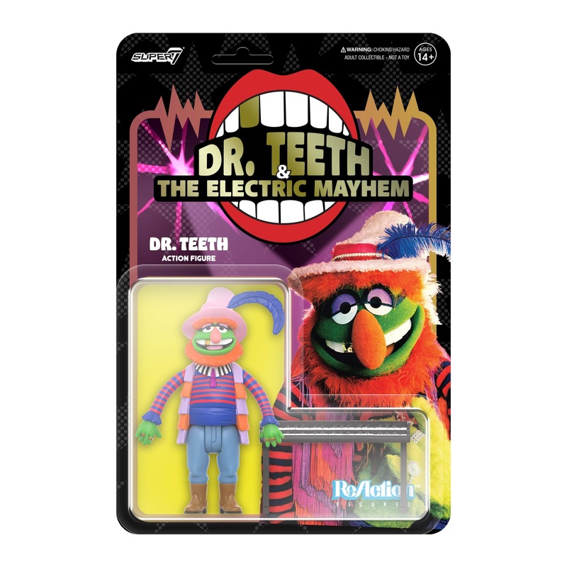 Super7 x The Muppets – Electric Mayhem Band – Dr. Teeth ReAction Figure