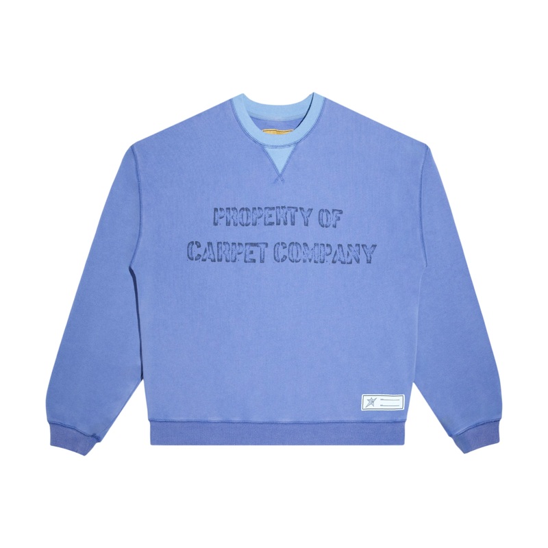 Carpet Property Crewneck Washed Blue M