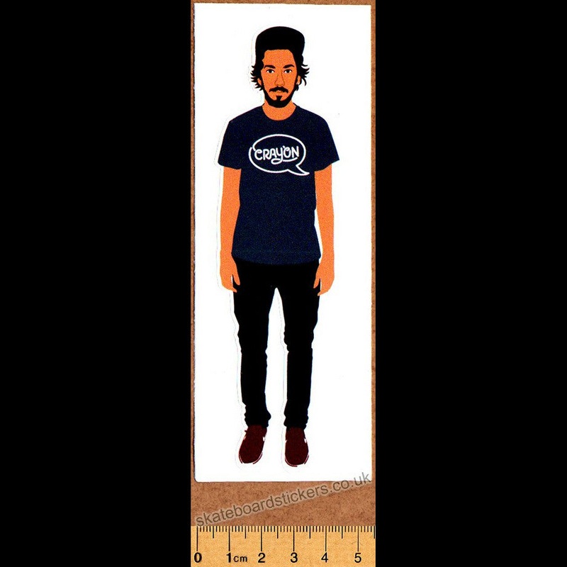 Crayon Chris Jones Skateboard Sticker