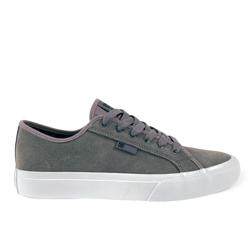 DC Shoes Manual S Leather Skate Shoes – Grey UK 8