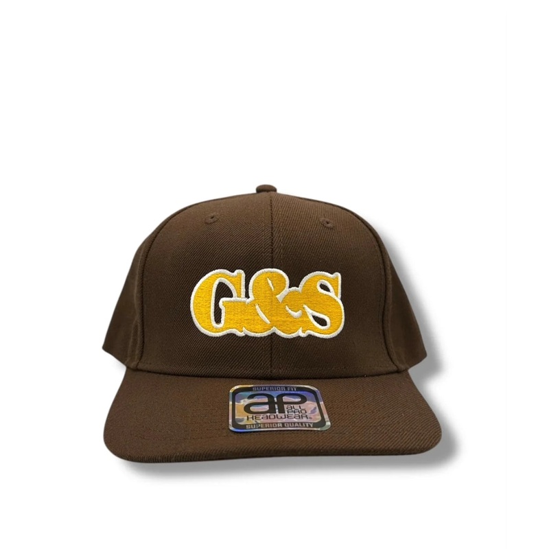 G&S Embroidered Premium hat – PADRES BROWN AND GOLD