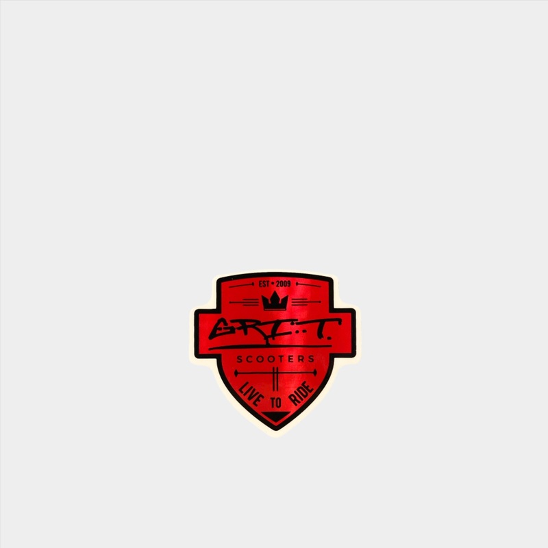 Grit Scooters Shield Sticker – Red