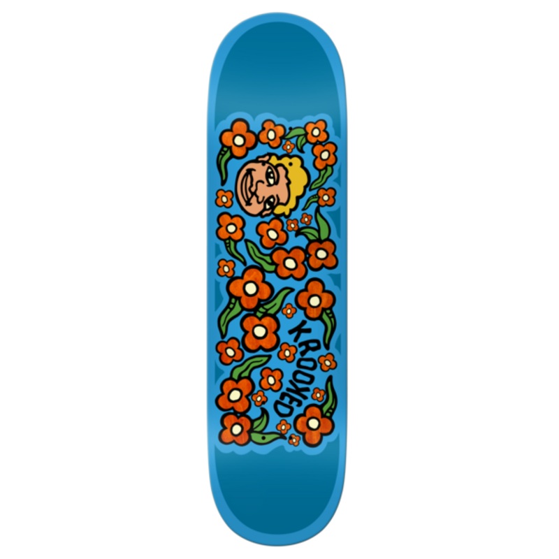 Krooked Skateboards “Team Sweatpants Redux” Blue 8.5″ Deck