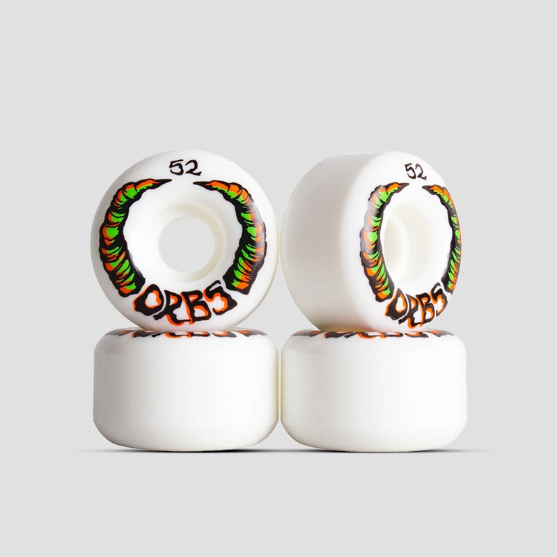 Orbs 52mm 99A Apparitions Round Skateboard Wheels White