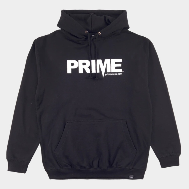 PRIME DELUX OG PREMIUM HOODED SWEAT – BLACK / WHITE S