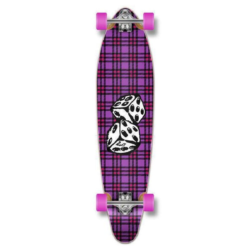 Punked Dice Kicktail 40″ Longboard Complete Complete
