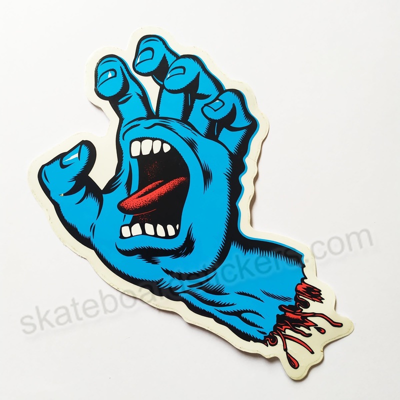 Santa Cruz Screaming Hand Skateboard Sticker – 15cm