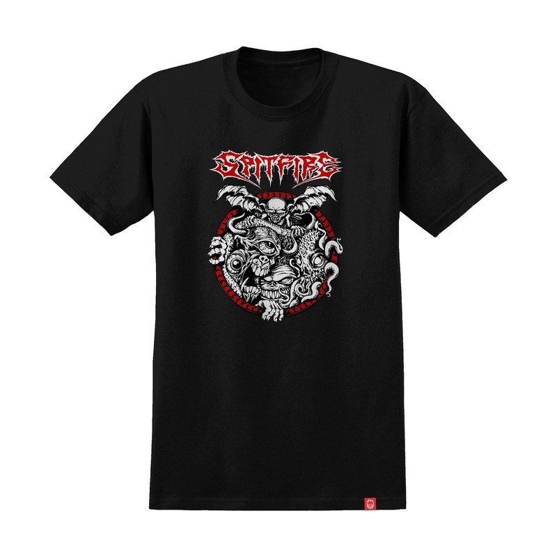 Spitfire Demon Gate Tee Black/Red/White M