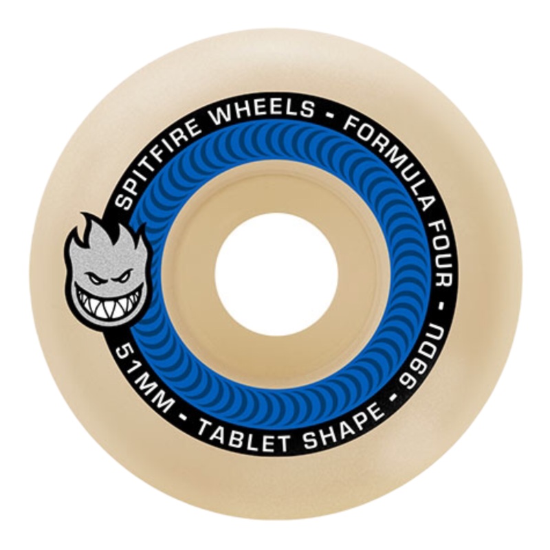 Spitfire F4 99 Tablet Skateboard Wheels Natural 51mm 51mm