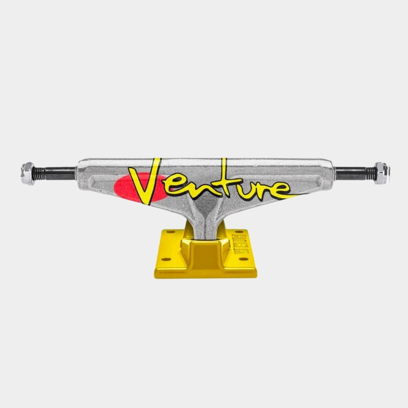 Venture – 5.0 (7.75″) 92 Full Bleed Team Truck – Polished/ Yellow (Sold as a pair) 5.0