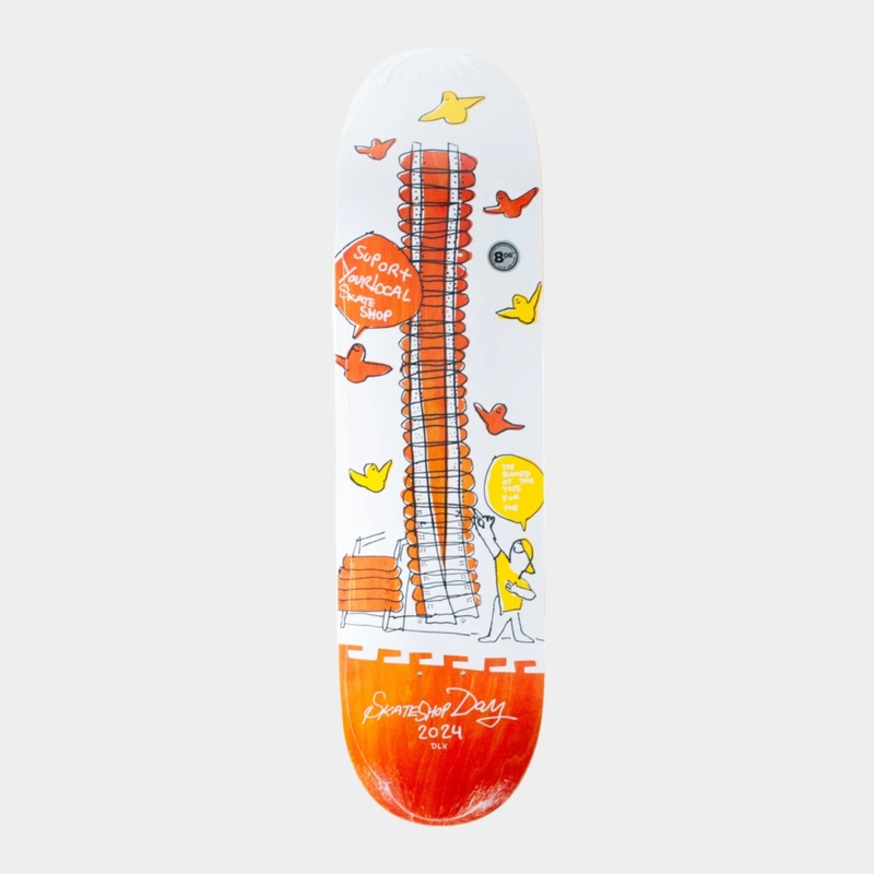 DLX – 8.06″ – Mark Gonzales Limited Shop Keeper Decks – Orange Veneer 8.06″