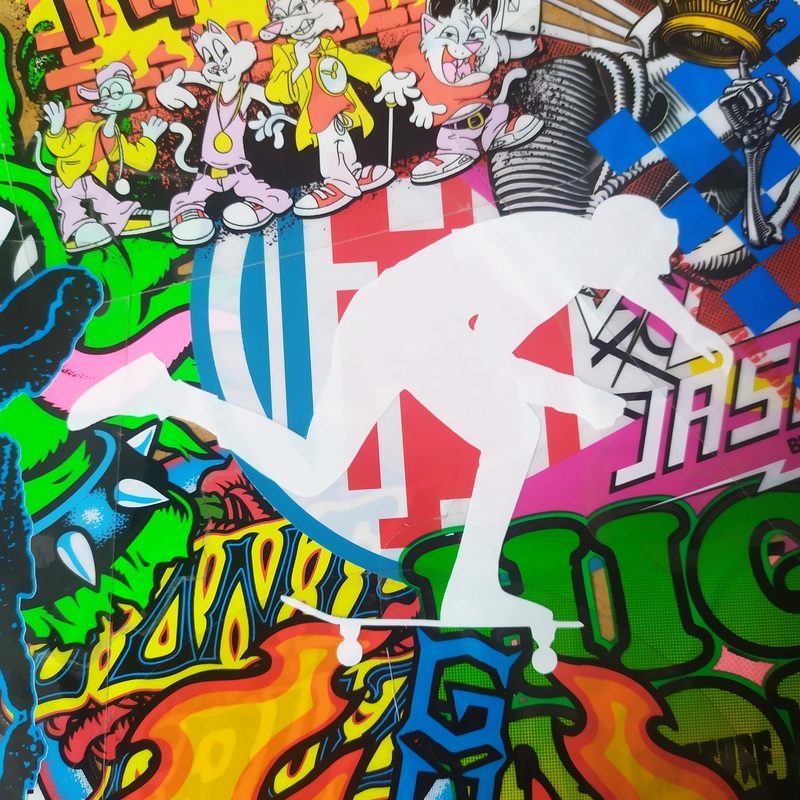 Foundation Super Co. Skateboards Push RUB-ON Sticker