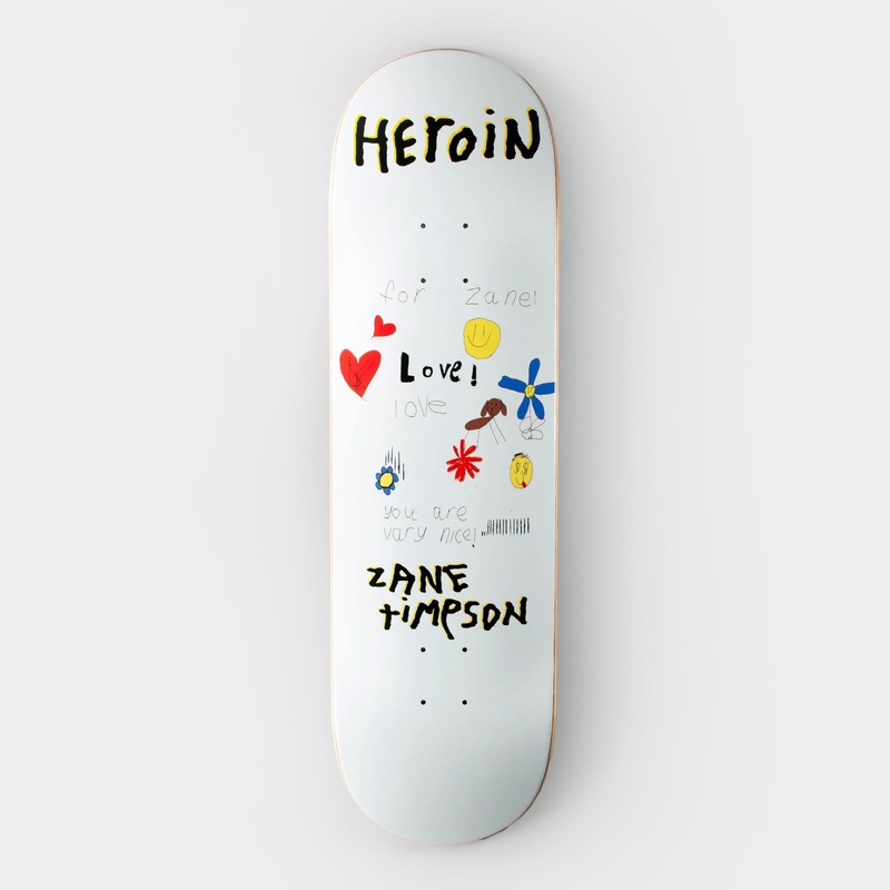 Heroin 9″ Zane Timpson Very Nice Deck – White 9″