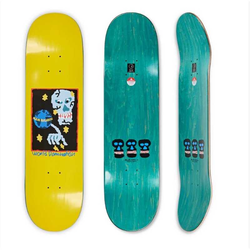 Polar Skateboards “Oskar Rozenburg- World Domination” 8.125″ Deck