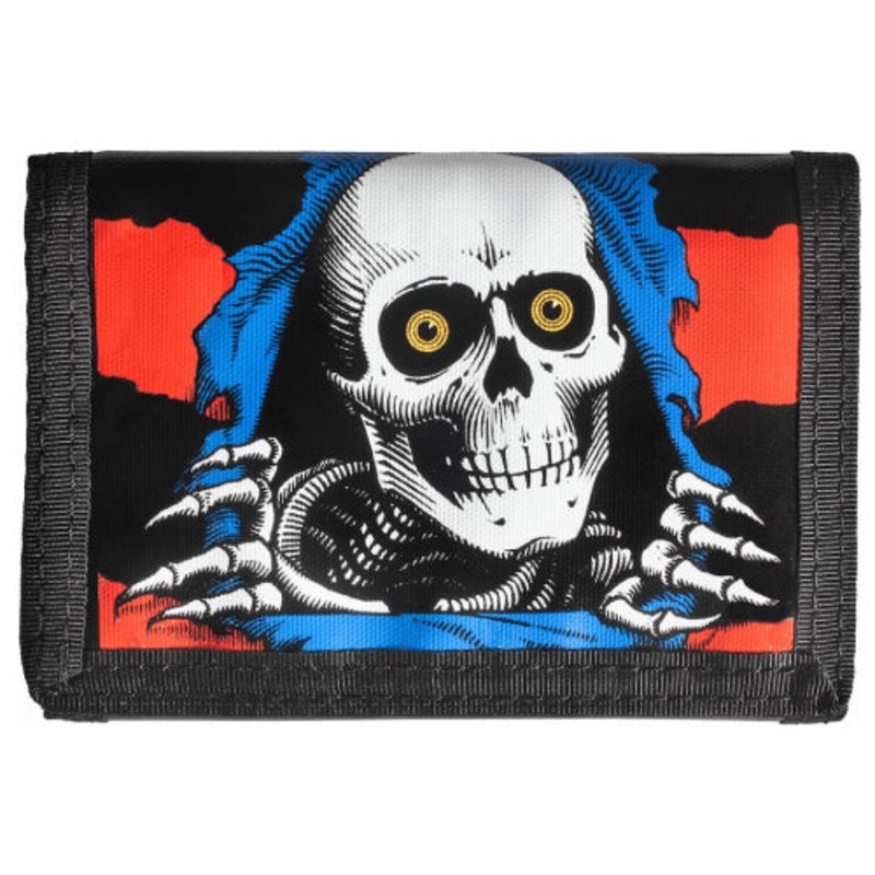 Powell Peralta Ripper Trifold Wallet – Blue/Red