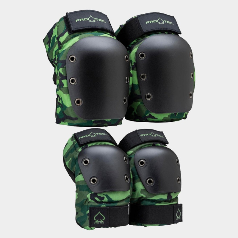 Pro-Tec Street Knee / Elbow Pad Set – Camo Adult S