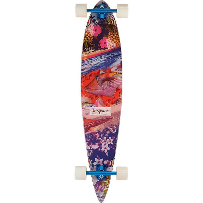 Riviera Nalu-Uni 44″ Pintail Longboard Complete
