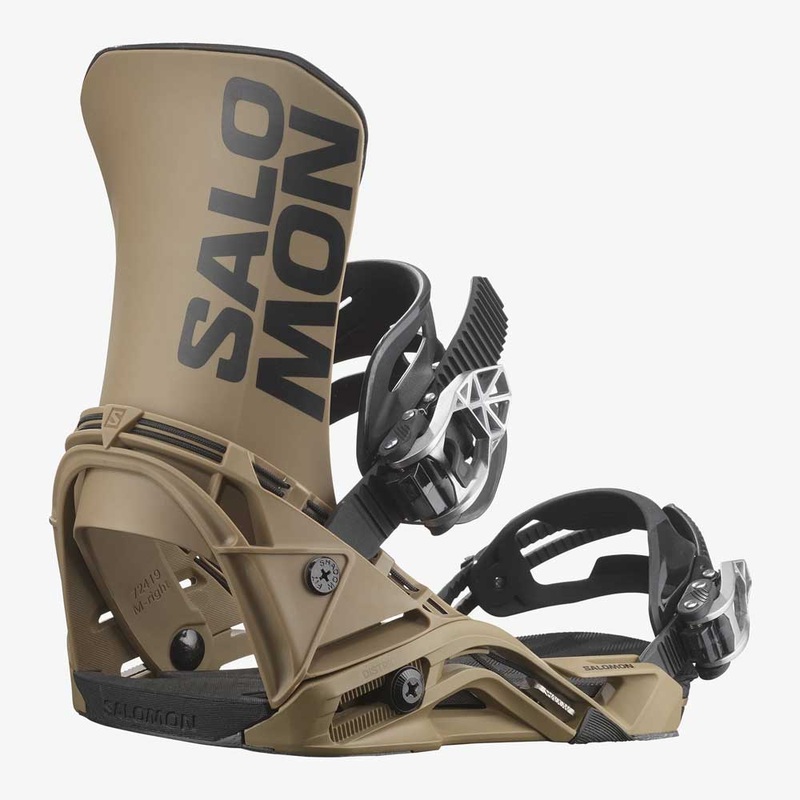 Salomon Men’s District Snowboard Bindings – 2025 Medium Brown