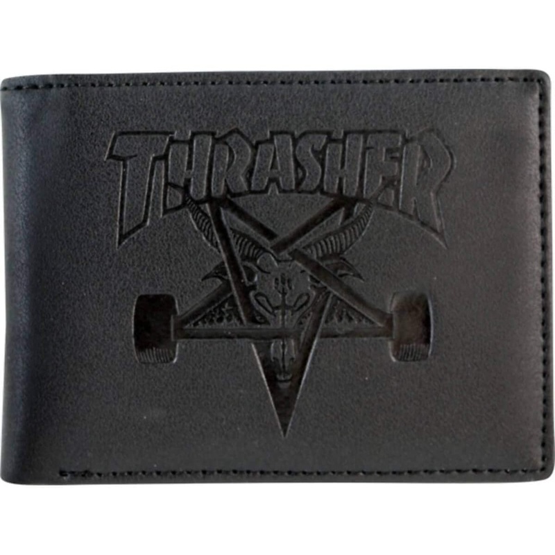 Thrasher Skategoat Black Leather Wallet