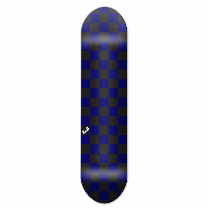 Yocaher Graphic Skateboard Deck – Checker Blue 7.5″