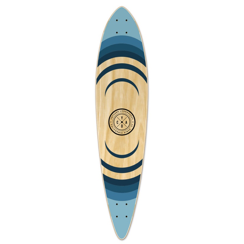 Yocaher Ripple 40″ Pintail Longboard Deck – Earth Series