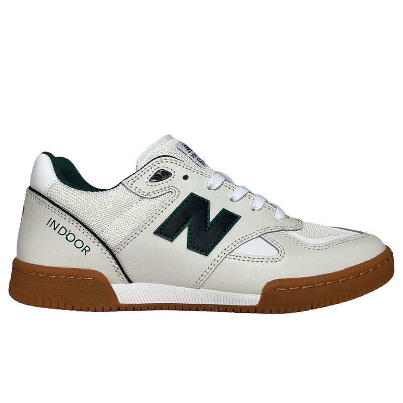 600 OGS Tom Knox New Balance Numeric White Green Gum Leather Shoes 8.5