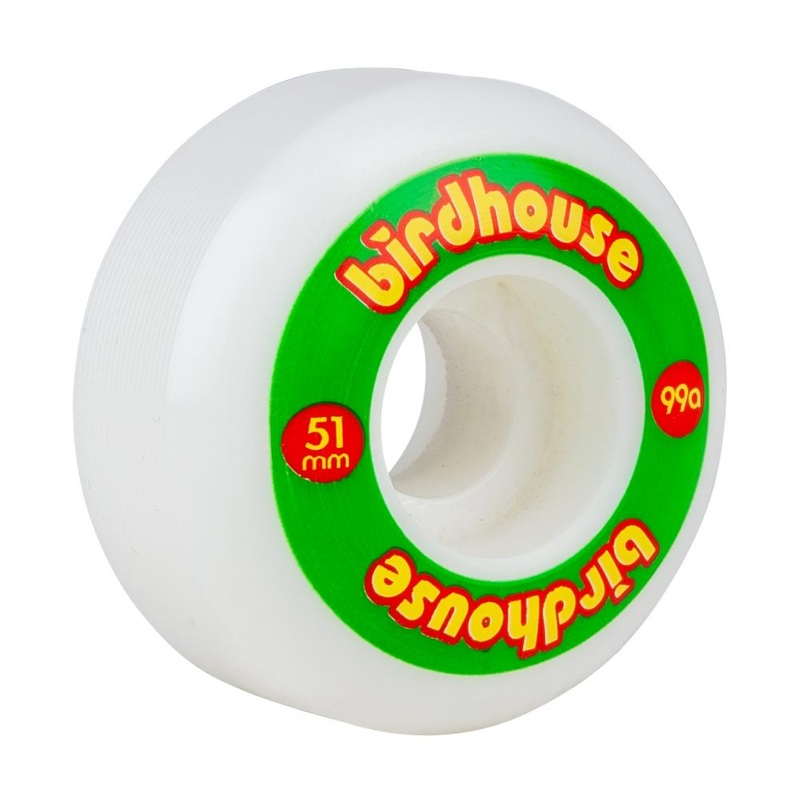 Birdhouse – 51mm – Logo Wheels 99a – White 51mm 99