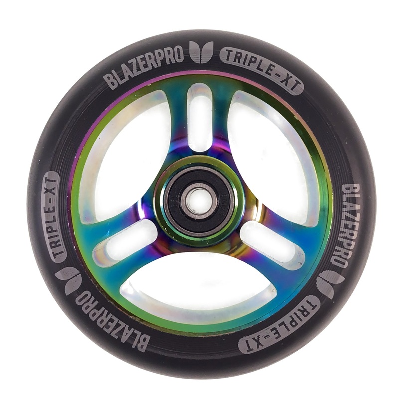 Blazer Pro – 110mm – Triple XT Scooter Wheel – Black / Neochrome