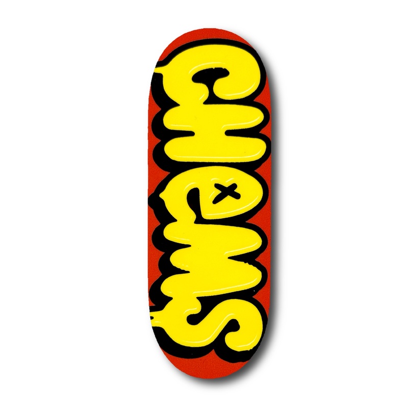 Chems Red/Yellow BubblesFingerboard Deck 29mm Mid-Pro Popsicle