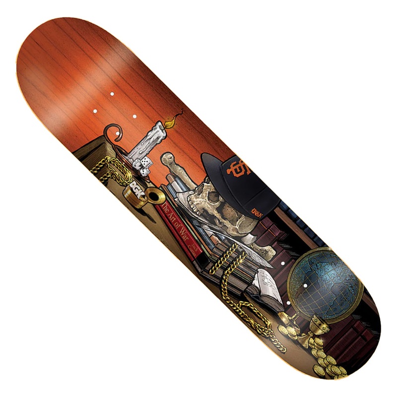 DGK Jack Curtin Life Twin Tail Deck Multicolor 8.25 x 32 WB:14.25