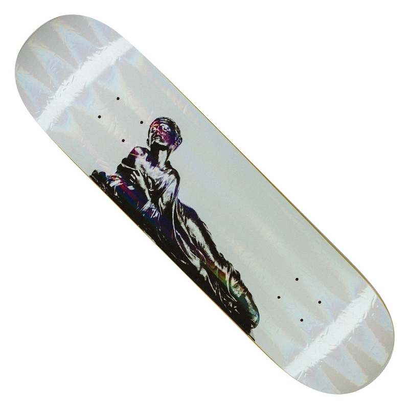 Fucking Awesome Gino Statue Embossed 2024 Deck White Holographic 8 x 31.66 WB:14