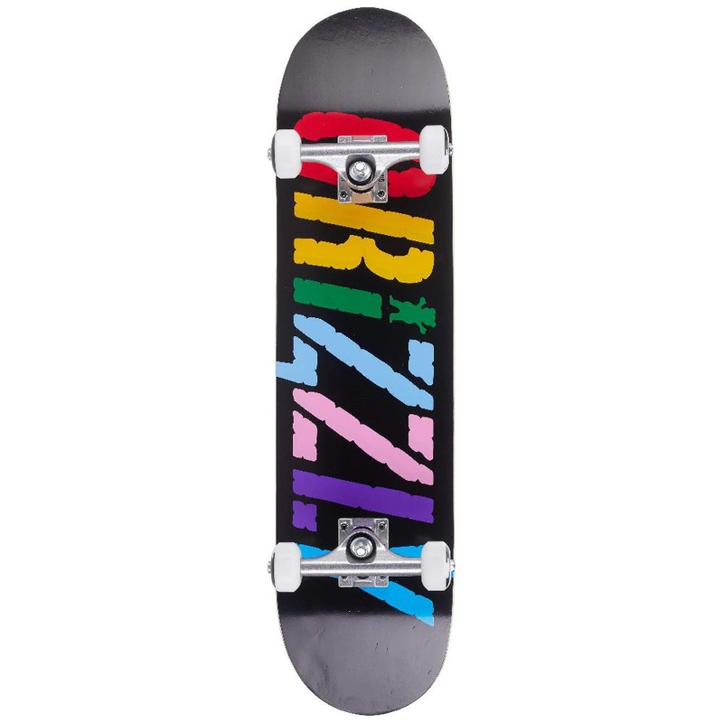 Grizzly Incite Black 7.75″ Complete Skateboard Complete