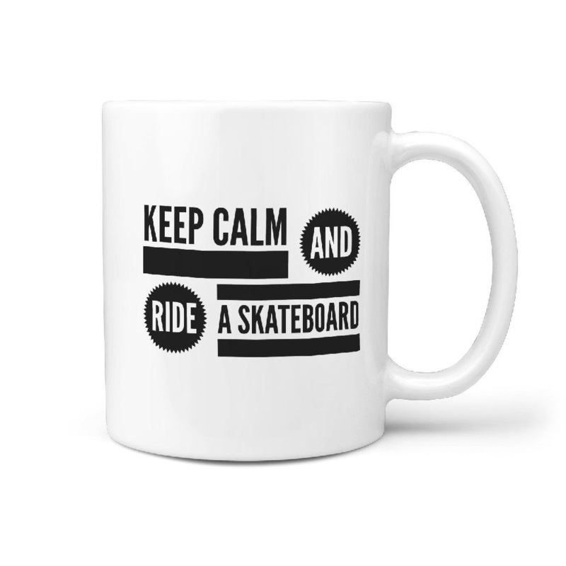 Keep Calm and Ride a Skateboard – Coffee Mug Gift Idea