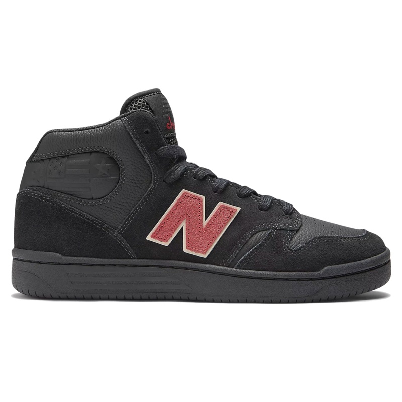 New Balance Numeric Chocolate 480 High Shoes Black/ Red 8
