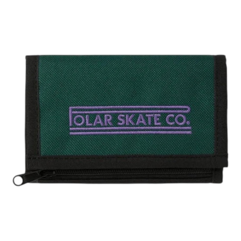 POLAR KEY WALLET | STRETCH LOGO DARK GREEN OS