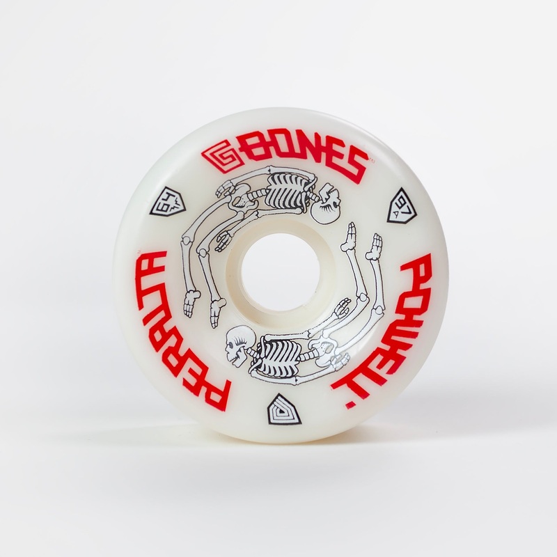 Powell Peralta – 64mm – G-Bones Wheels 97a – White 64mm