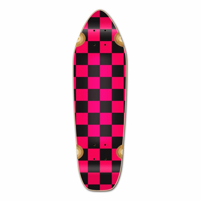 Punked Mini Cruiser Deck – Checker Pink Deck