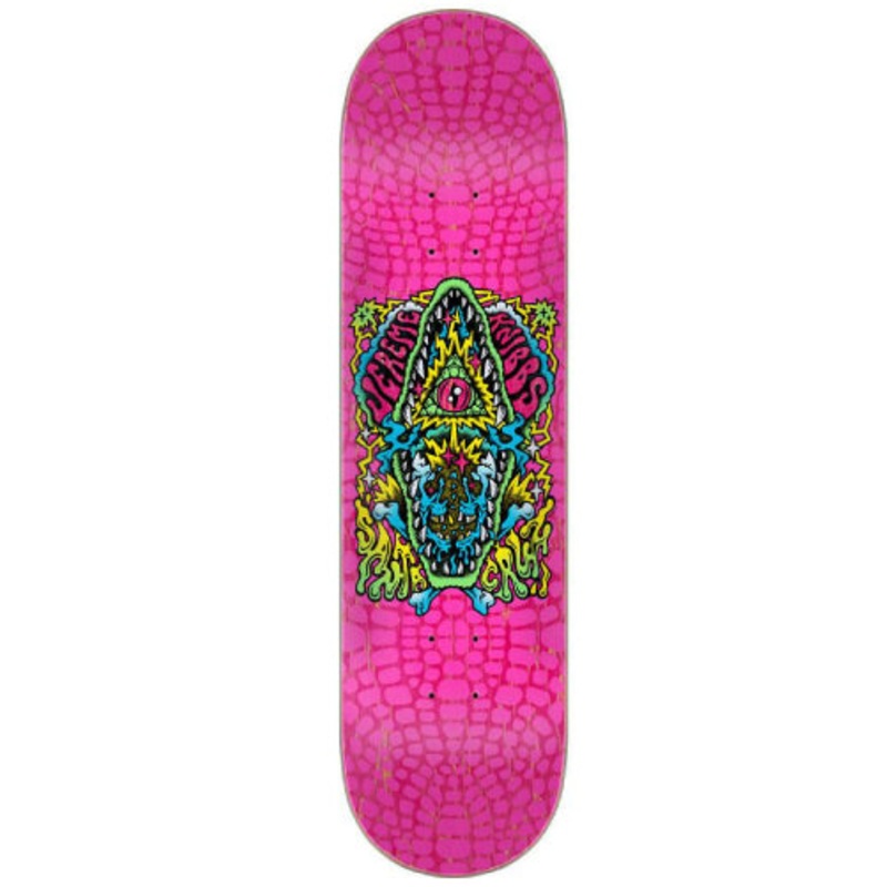 Santa Cruz Jereme Knibbs Gator Trip Skateboard Deck Pink 8.25″ 8.25″