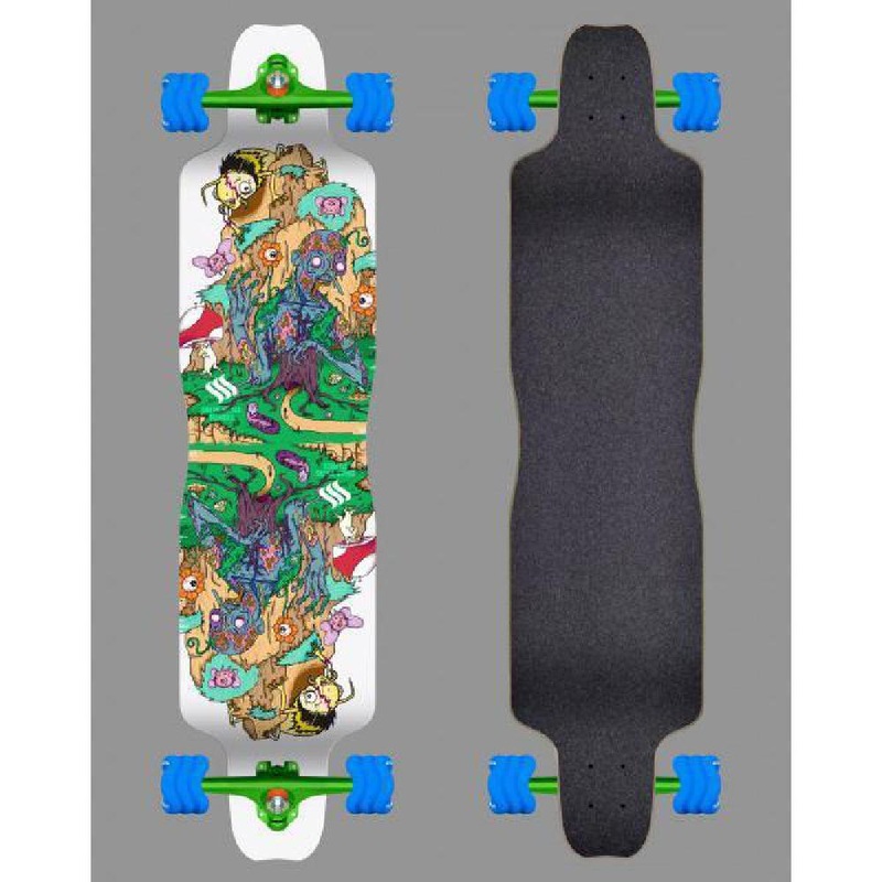 Shiver Drop Down Zombie Longboard 38 inch with Shark Wheels