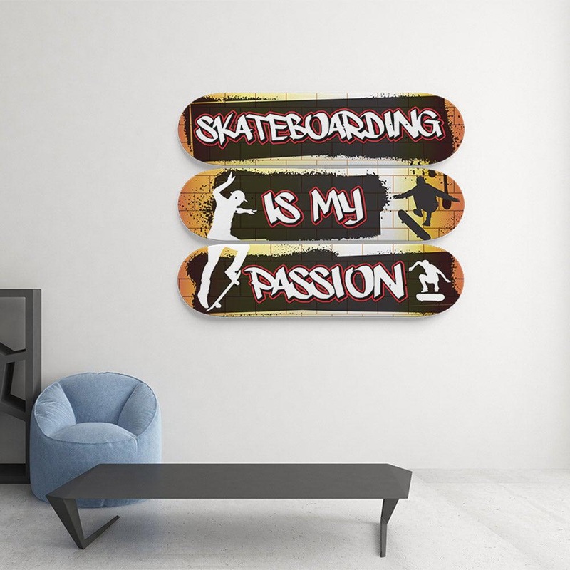 Skateboarding Is My Passion – Skateboard Wall Art