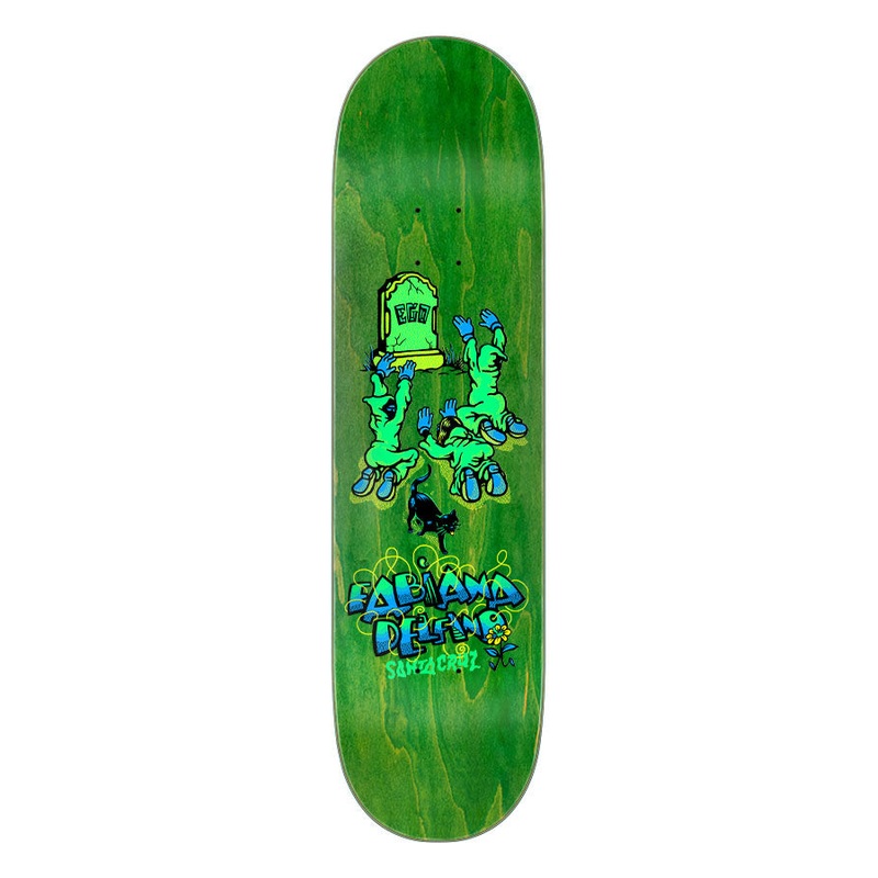 8.25in Delfino Ego VX Santa Cruz Skateboard Deck No Color 8.25in x 31.60in