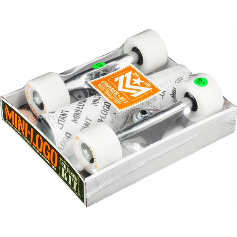 MINI LOGO CRUISER KIT 59MM X 80A 8.38″ (WHITE WHEELS)