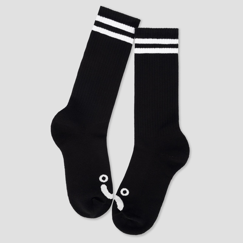 Polar Happy Sad Long Socks Black UK3-5