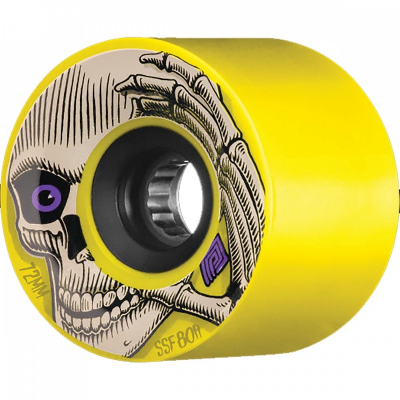 Powell Peralta Kevin Reimer Downhill 72 mm 80A Yellow Longboard Wheels