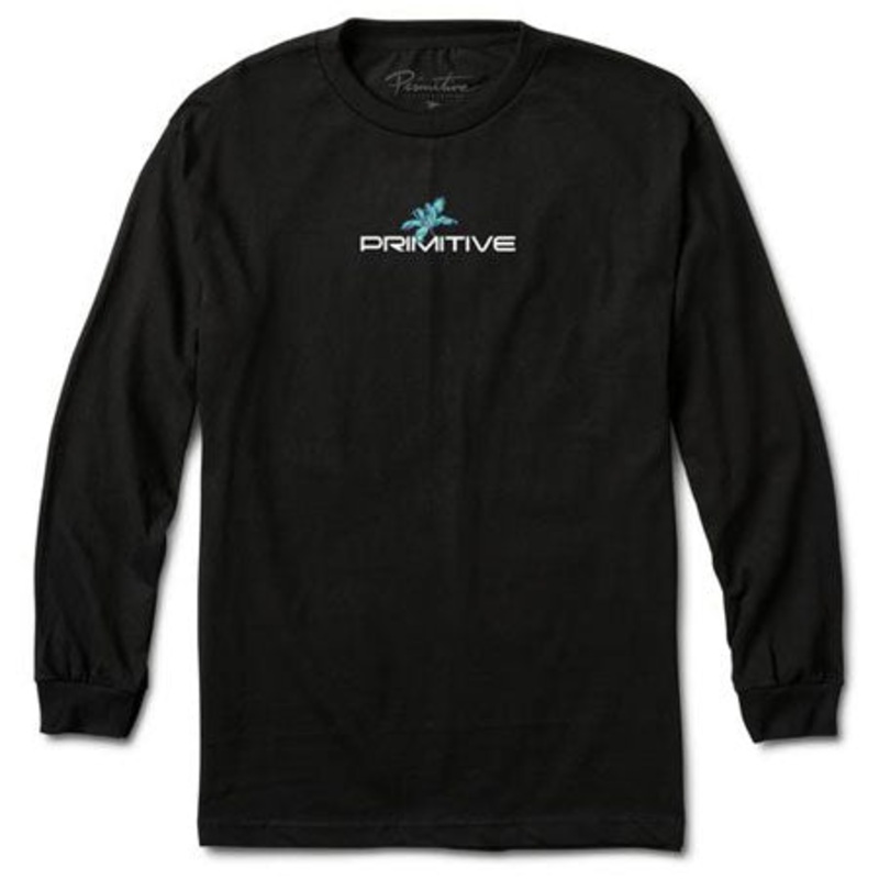 Primitive Skateboarding Botanical Long Sleeve T Shirt Black Medium