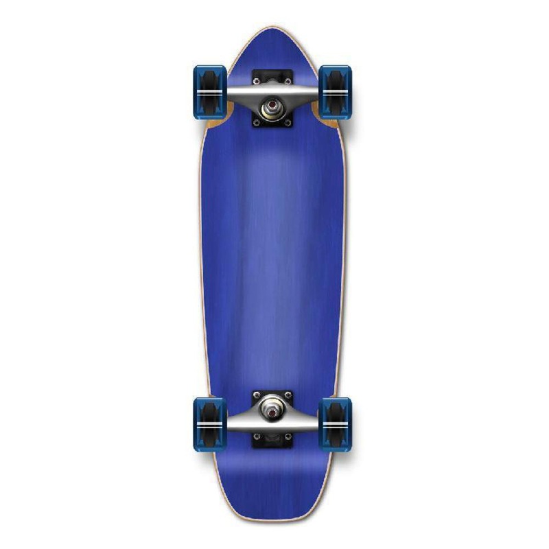 Punked Stained Blue 27″ Mini Cruiser Complete Complete