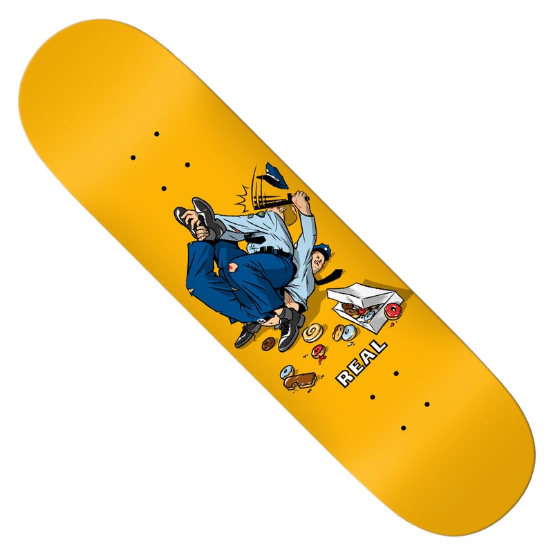 Real Double Duty Cop Easy Rider Deck Yellow 8.25 x 32 WB:14.38