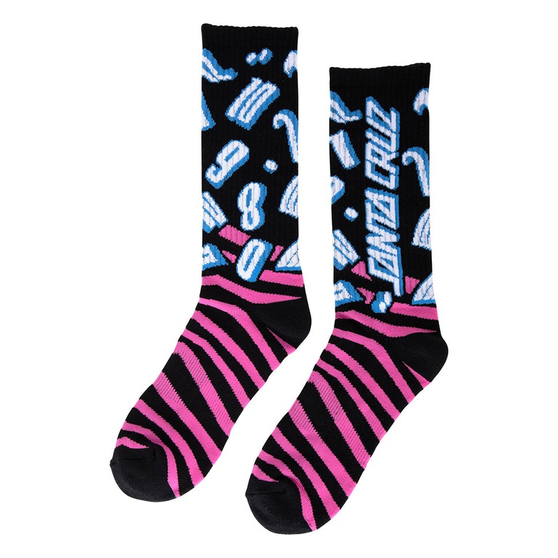 Santa Cruz Grabke All Around Crew Socks Black 9-11