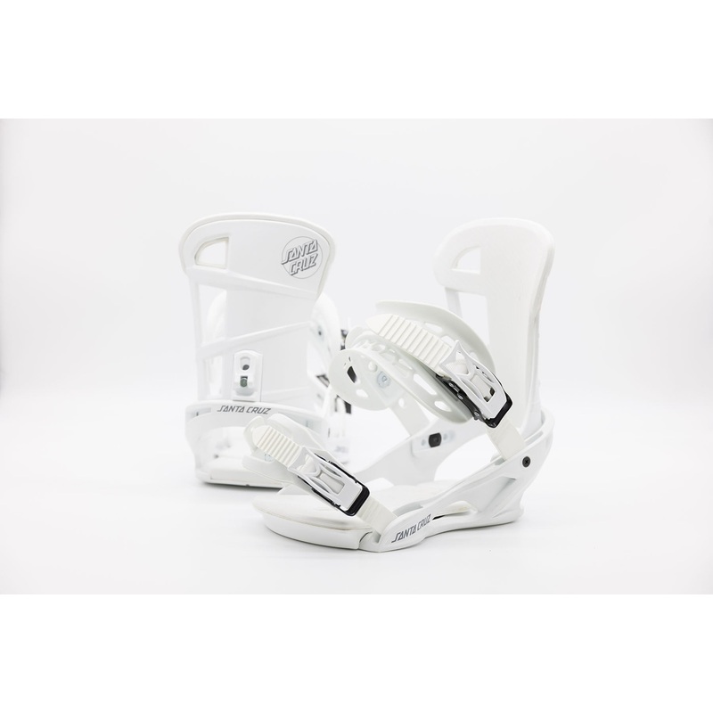 Santa Cruz Sender Snowboard Bindings White 2022-23 (1 pair) Small 4-7
