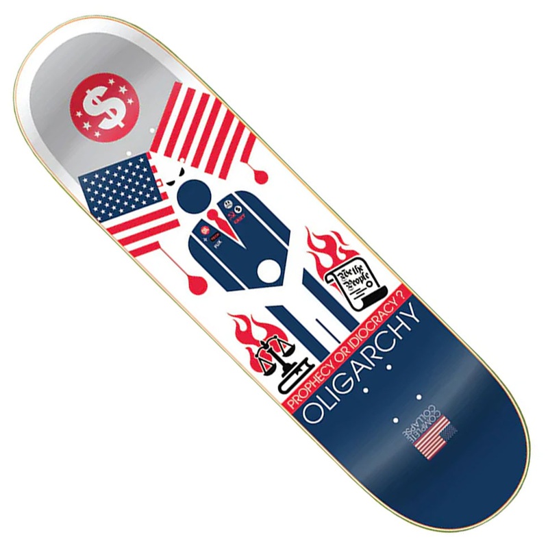 Strangelove x Don Pendleton Oligarchy Deck White Dip 8.25 x 31.75 WB:14